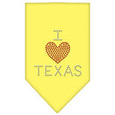 Pet and Dog Bandana Rhinestone, "I Heart Texas"