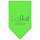 Pet and Dog Bandana Rhinestone, "Wild Child"