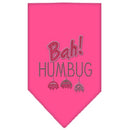 Christmas Pet and Dog Bandana Rhinestone, "Bah Humbug"