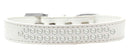 Dog, Puppy & Pet Fashion  Collar, "Two Row Pearl Rimsets"