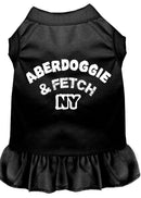Dog Dress, Dog Dress, Screen Printed, "Aberdoggie & Fetch NY"