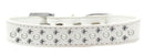 Dog, Puppy & Pet Fashion Collar, "Pearl and Clear Crystal Rimsets Sprinkles"