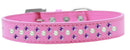 Dog, Puppy & Pet Fashion Collar, "Pearl and Purple Crystal Rimsets Sprinkles"