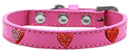 Dog, Puppy & Pet Widget Fashion Collar, "Red Glitter Heart"