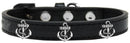 Dog, Puppy & Pet Widget Fashion Collar, "Silver Anchor"
