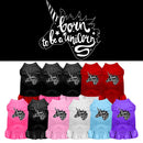 Pet Dog & Cat Dress Screen Printed, "Born To Be A Unicorn"