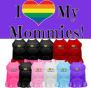 Pet Dog & Cat Dress Screen Printed, "I Heart My Mommies"