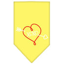 Pet and Dog Bandana Screen Printed, "XOXO"