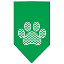 Pet and Dog Bandana Screen Printed, "Chevron Paw"