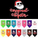 Christmas Pet and Dog Bandana Screen Printed, "Original Hipster"
