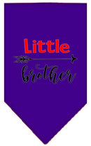 Pet and Dog Bandana Screen Printed, "Little Brother"