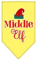 Christmas Pet and Dog Bandana Screen Printed, "Middle Elf"