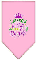Pet and Dog Bandana Screen Printed, "Laissez Les Bons Temps Rouler"