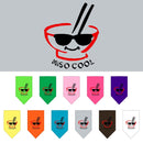 Pet and Dog Bandana Screen Printed, "Miso Cool"