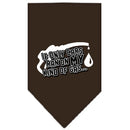 Pet and Dog Bandana Screen Printed, "If Only Cars Ran On My Kind Of Gas"