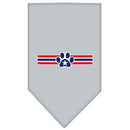 Pet and Dog Bandana Screen Printed, "Patriotic Star Paw"