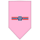 Pet and Dog Bandana Screen Printed, "Patriotic Star Paw"