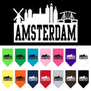 Pet and Dog Bandana Screen Printed, "Amsterdam Skyline"