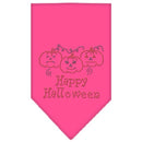 Halloween Pet and Dog Bandana Rhinestone, "Happy Halloween"