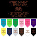 Halloween Pet and Dog Bandana Rhinestone, "Trick or Treat"