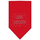 Pet and Dog Bandana Rhinestone, "Cutie Patootie"
