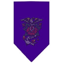 Pet and Dog Bandana Rhinestone, "Eagle Rose"