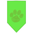 Pet and Dog Bandana Rhinestone, "Paw Gold"
