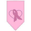 Pet and Dog Bandana Rhinestone, "Pink Ribbon"