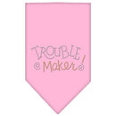 Pet and Dog Bandana Rhinestone, "Trouble Maker"