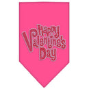 Pet and Dog Bandana Rhinestone, "Happy Valentines Day"