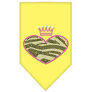 Pet and Dog Bandana Rhinestone, "Zebra Heart"