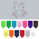 Pet and Dog Bandana Rhinestone, "Bunny"