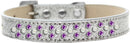Dog, Puppy & Pet Ice Cream Collar, "Pearl and Purple Crystal Rimsets Sprinkles"