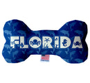 Pet & Dog Plush Bone Toys, "Florida State Options" (Available in different pattern options)