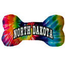 Pet & Dog Plush Bone Toys, "North Dakota State Options" (Available in different pattern options)