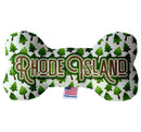 Pet & Dog Plush Bone Toys, "Rhode Island State Options" (Available in different pattern options)