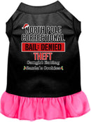 Christmas Pet, Dog and Cat Dress Screen Printed, "North Pole Correctional"