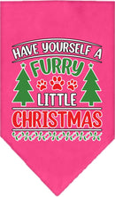 Christmas Pet and Dog Bandana Screen Printed, "Have Yourself A Furry Little Christmas"