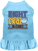 Hanukkah Pet, Dog and Cat Dress Screen Printed, "Eight Crazy Nights"