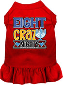 Hanukkah Pet, Dog and Cat Dress Screen Printed, "Eight Crazy Nights"