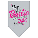 Pet and Dog Bandana Screen Printed, "Step Aside, There's A New Bitch In Town"