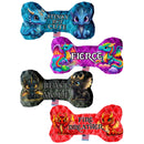 Pet and Dog Plush Heart or Bone Toy, "Dragons Group"