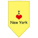 Pet and Dog Bandana Screen Printed, "I Heart NY"