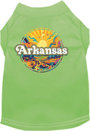 Pet Dog & Cat Screen Printed Shirt, "Arkansas Trippy Peaks"