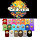 Pet Dog & Cat Screen Printed Shirt, "California Trippy Peaks"