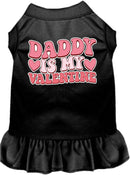 Pet Dog & Cat Screen Printed Dress "Daddy Is My Valentine"