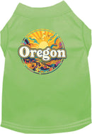 Pet Dog & Cat Screen Printed Shirt, "Oregon Trippy Peaks"
