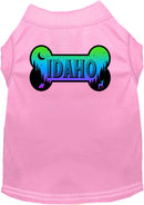 Pet Dog & Cat Screen Printed Shirt for Medium to Large Pets (Sizes 2XL-6XL), "Idaho Mountain Shades"