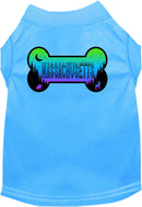 Pet Dog & Cat Screen Printed Shirt for Small to Medium Pets (Sizes XS-XL), "Massachusetts Mountain Shades"