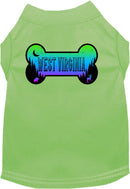 Pet Dog & Cat Screen Printed Shirt for Medium to Large Pets (Sizes 2XL-6XL), "West Virginia Mountain Shades"